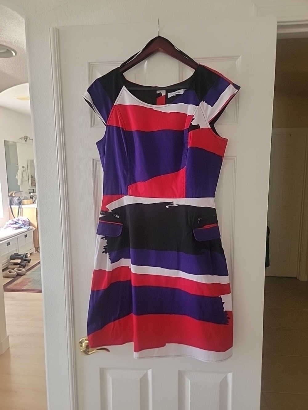 Calvin Klein cotton spandex lined dress